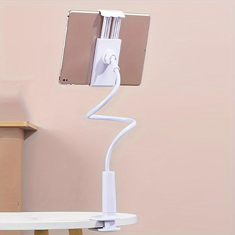 Adjustable Tablet Holder, Flexible Clip-On Tablet Bracket, Bedside Desktop Table Tablet Fixing Clip