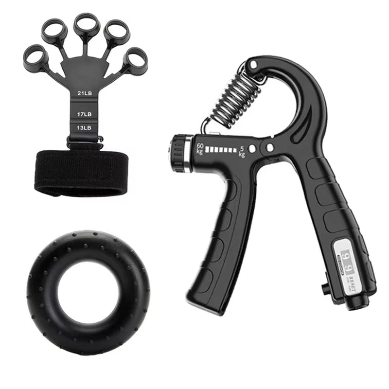 5-60Kg Adjustable Heavy Hand Gripper Fitness Hand Exerciser Grip Wrist Training Finger Gripper Hand Strengthener for Patient