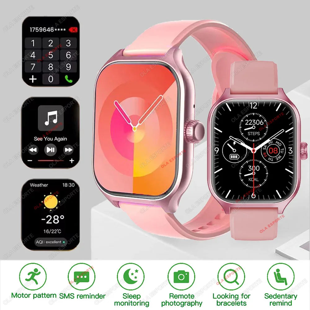 2025 New Smart Watch for Men Women Dial to Answer Calls GPS Sports Tracking Heart Rate Blood Oxygen Monitor Bluetooth Smartwatch