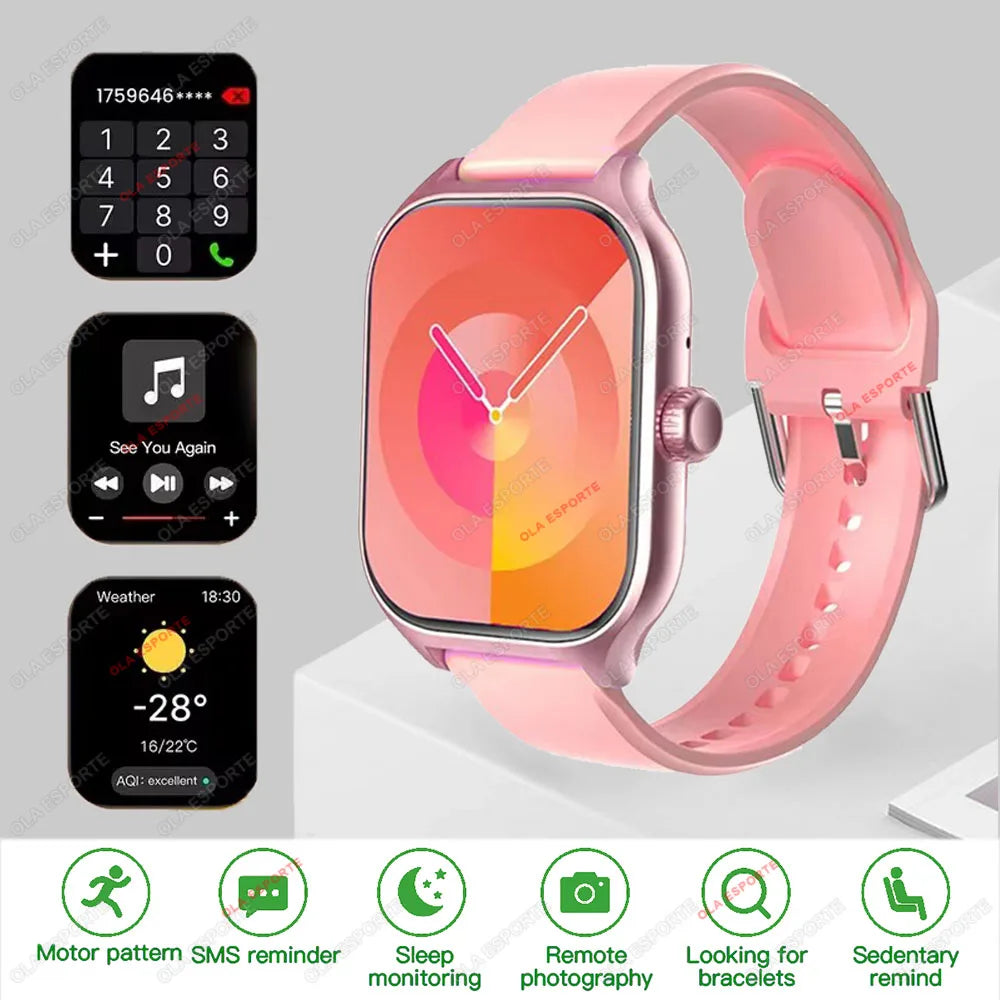 2025 New Smart Watch for Men Women Dial to Answer Calls GPS Sports Tracking Heart Rate Blood Oxygen Monitor Bluetooth Smartwatch