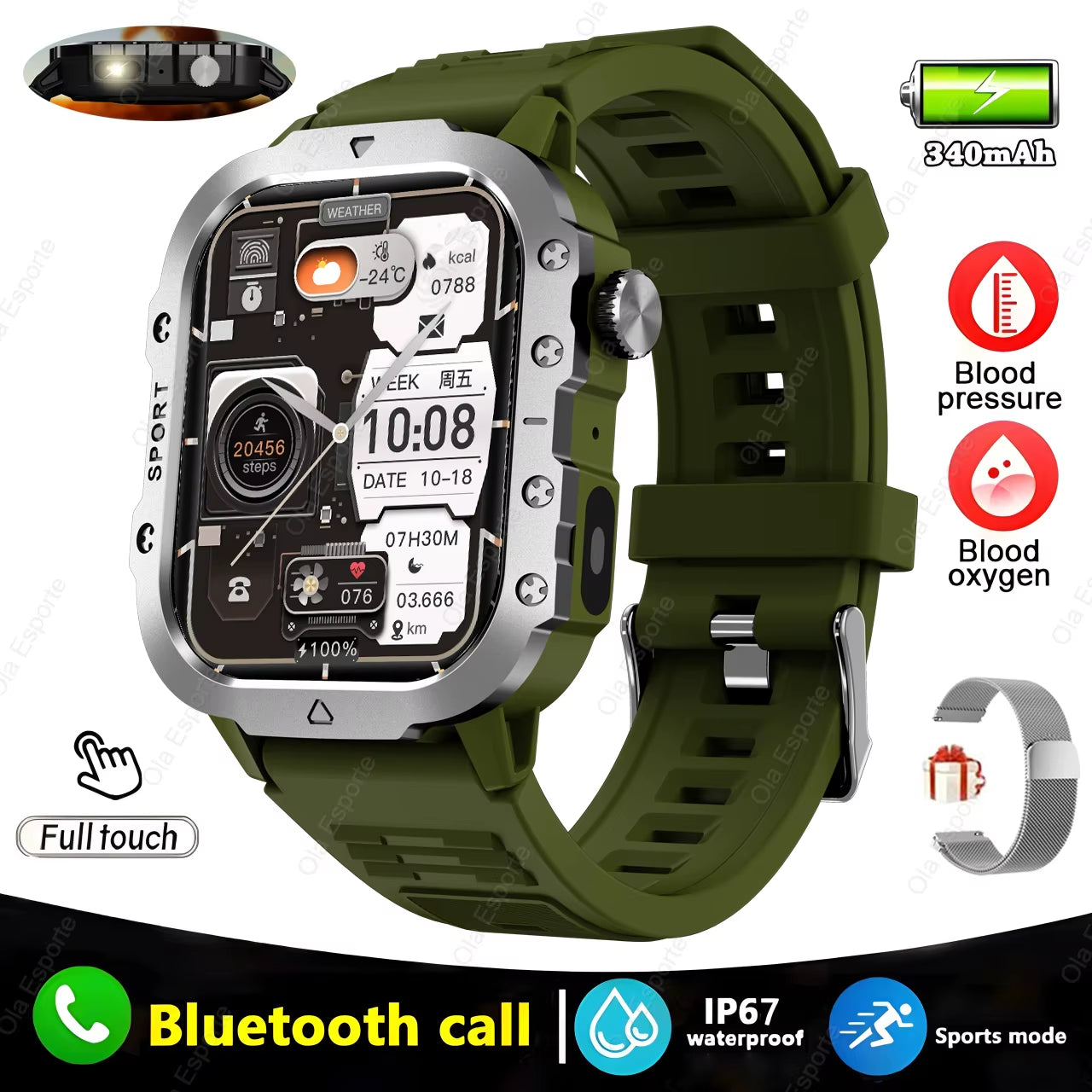 2025 Smartwatch for XIAOMI New GPS Smart Watch Men 2.01 Inch HD Display GPS & Make/Receive Phone Calls 400Mah Battery Braceletes
