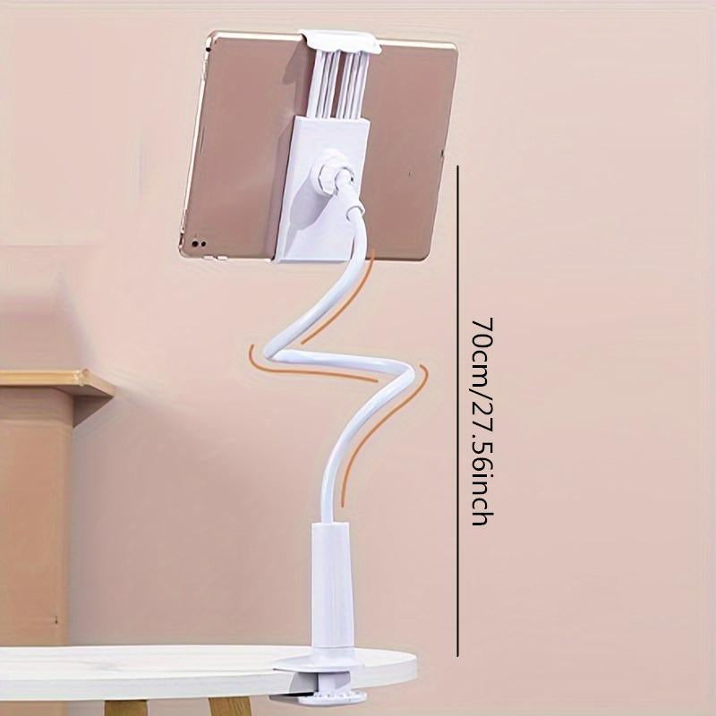 Adjustable Tablet Holder, Flexible Clip-On Tablet Bracket, Bedside Desktop Table Tablet Fixing Clip