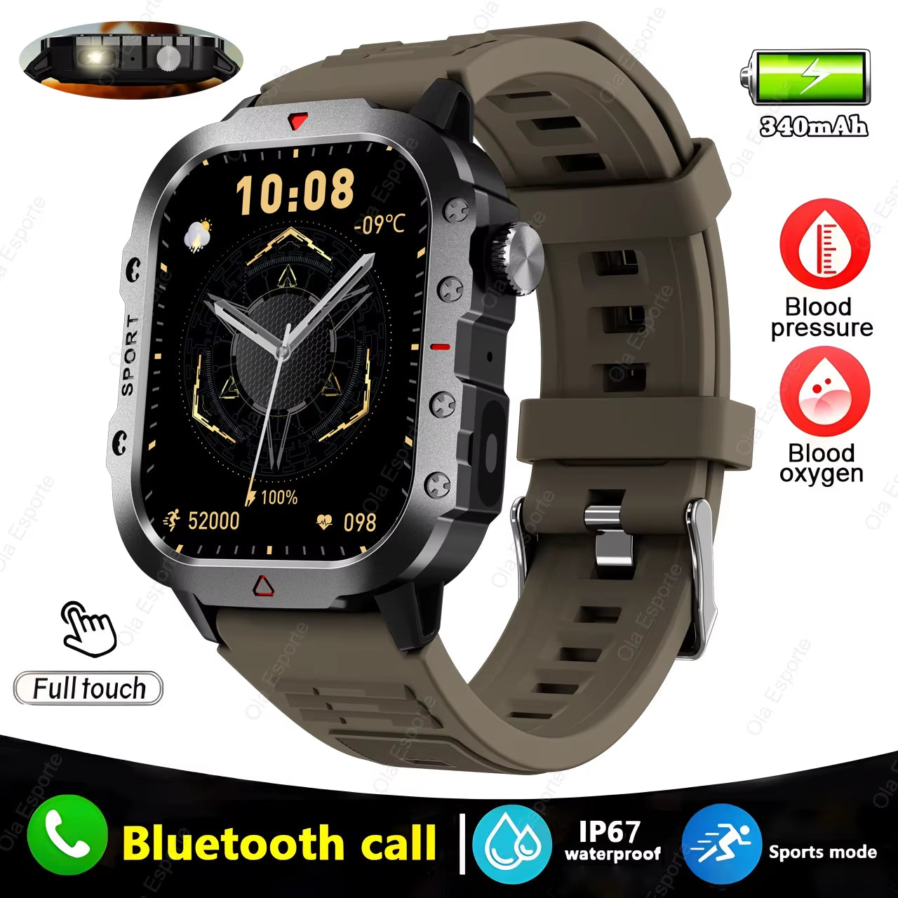 2025 Smartwatch for XIAOMI New GPS Smart Watch Men 2.01 Inch HD Display GPS & Make/Receive Phone Calls 400Mah Battery Braceletes
