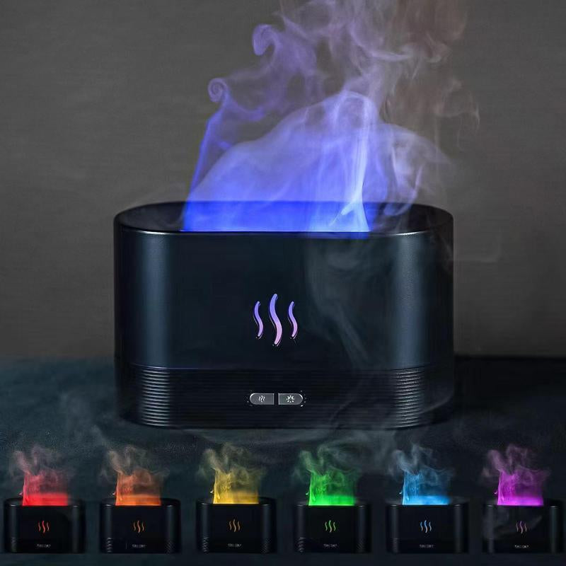 Desk Air Humidifier with Colorful Night Light, USB Powered Mist Maker, Desktop Aroma Diffuser, Room Air Humidifier for Bedroom Dressers Home Decor, Room Decor