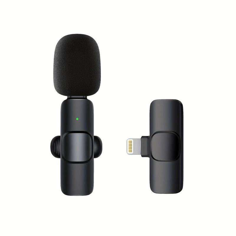 Warmhats Professional Wireless Microphone for Iphone, Ipad, Android, Phone, Laptop PC, Wireless Omnidirectional Condenser Recording Microphone for Interview Video Podcast Vlog Audio Lavalier Rechargeable Usb