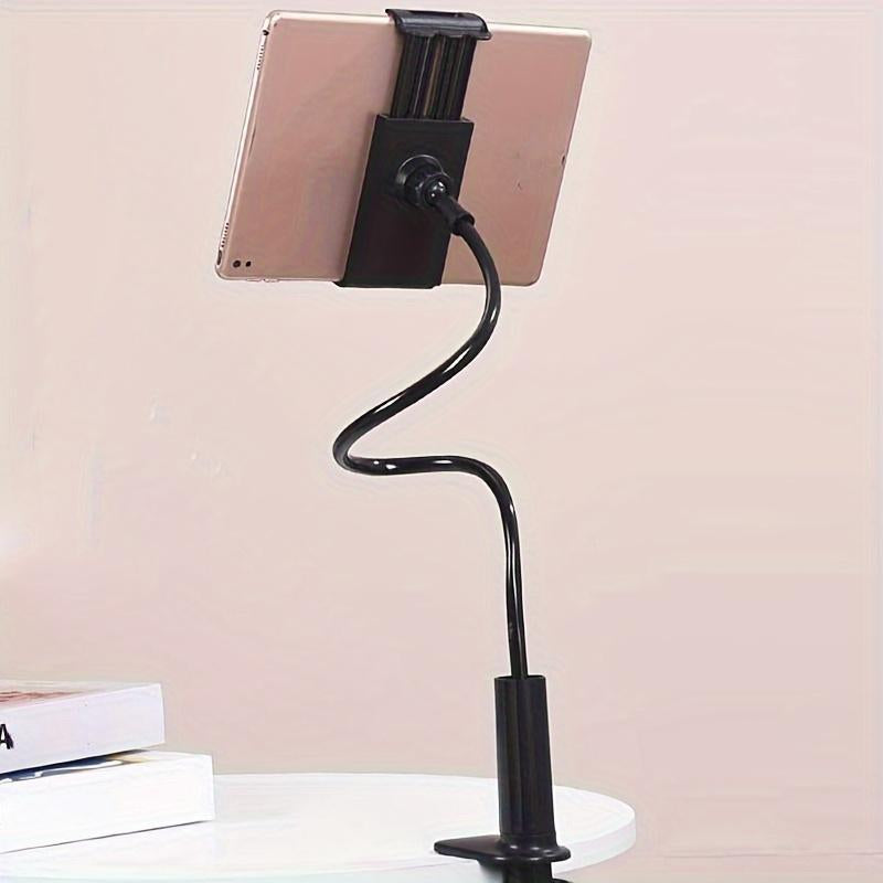 Adjustable Tablet Holder, Flexible Clip-On Tablet Bracket, Bedside Desktop Table Tablet Fixing Clip