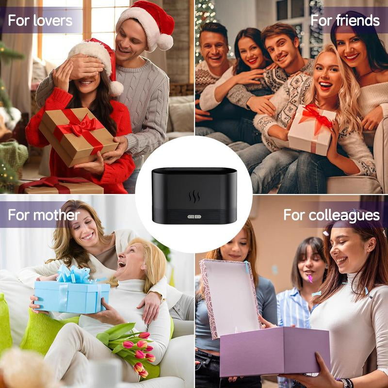 Desk Air Humidifier with Colorful Night Light, USB Powered Mist Maker, Desktop Aroma Diffuser, Room Air Humidifier for Bedroom Dressers Home Decor, Room Decor
