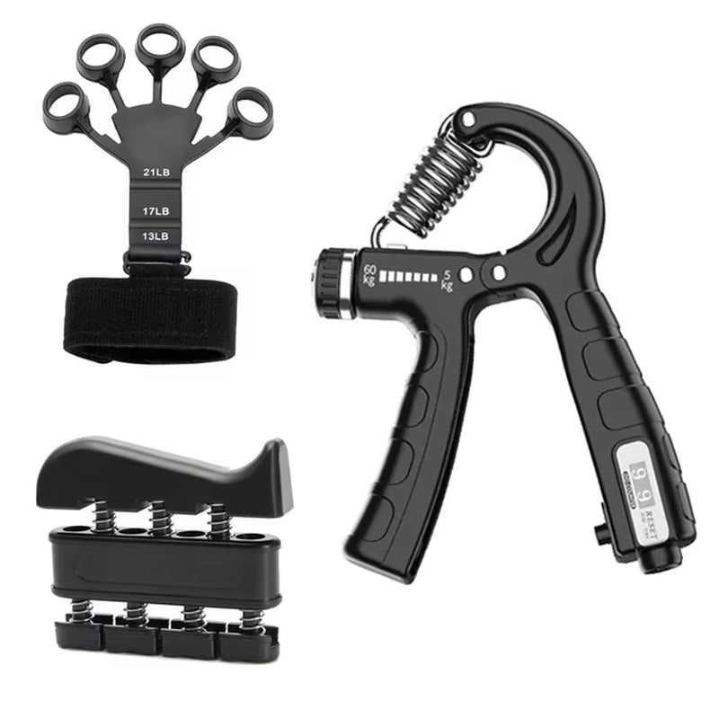 5-60Kg Adjustable Heavy Hand Gripper Fitness Hand Exerciser Grip Wrist Training Finger Gripper Hand Strengthener for Patient