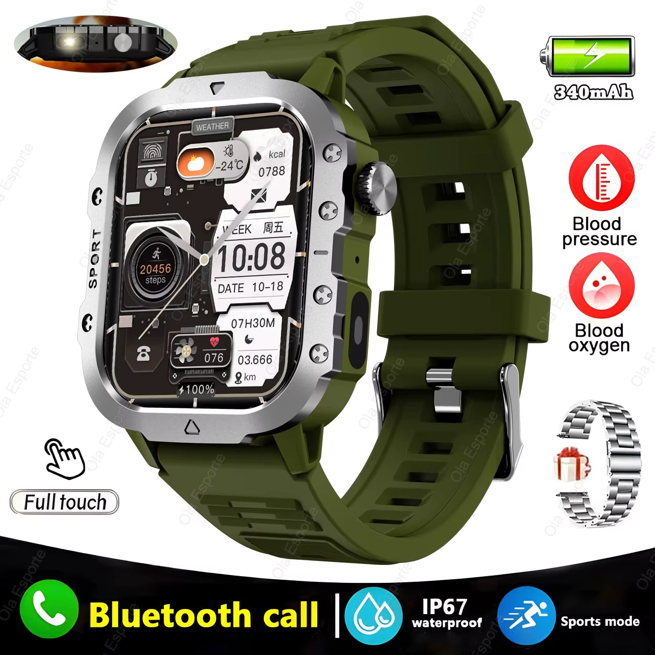 2025 Smartwatch for XIAOMI New GPS Smart Watch Men 2.01 Inch HD Display GPS & Make/Receive Phone Calls 400Mah Battery Braceletes