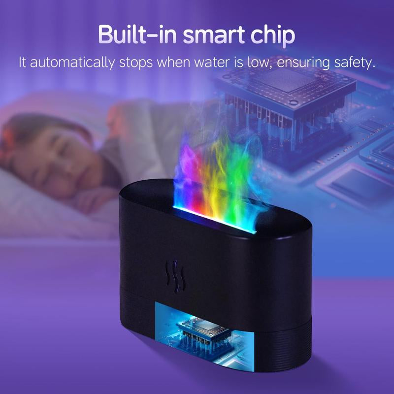Desk Air Humidifier with Colorful Night Light, USB Powered Mist Maker, Desktop Aroma Diffuser, Room Air Humidifier for Bedroom Dressers Home Decor, Room Decor