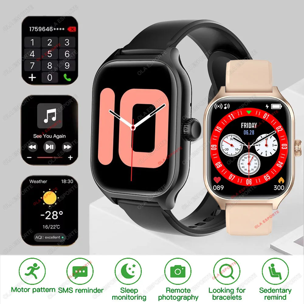 2025 New Smart Watch for Men Women Dial to Answer Calls GPS Sports Tracking Heart Rate Blood Oxygen Monitor Bluetooth Smartwatch
