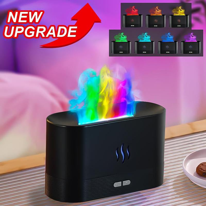Desk Air Humidifier with Colorful Night Light, USB Powered Mist Maker, Desktop Aroma Diffuser, Room Air Humidifier for Bedroom Dressers Home Decor, Room Decor
