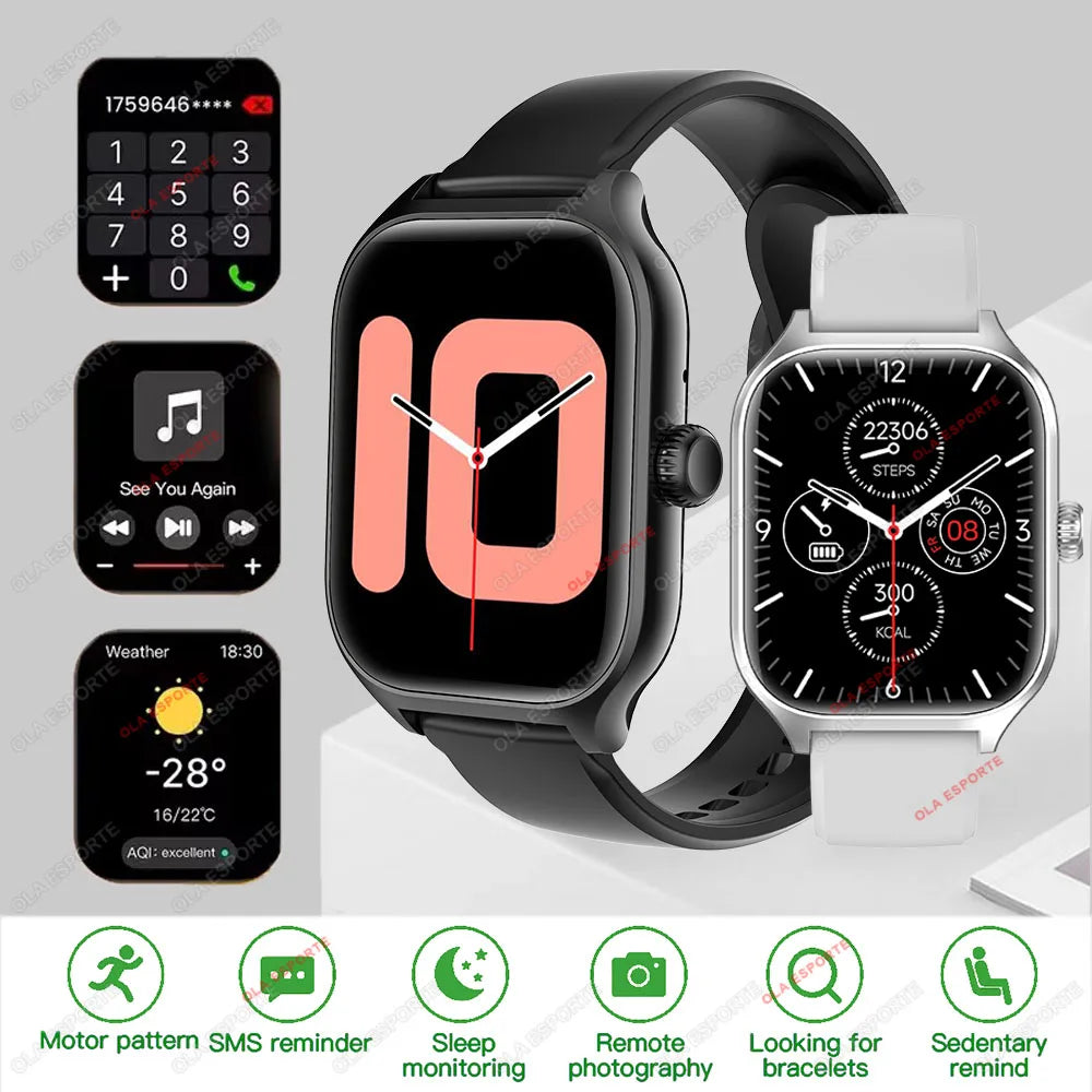 2025 New Smart Watch for Men Women Dial to Answer Calls GPS Sports Tracking Heart Rate Blood Oxygen Monitor Bluetooth Smartwatch