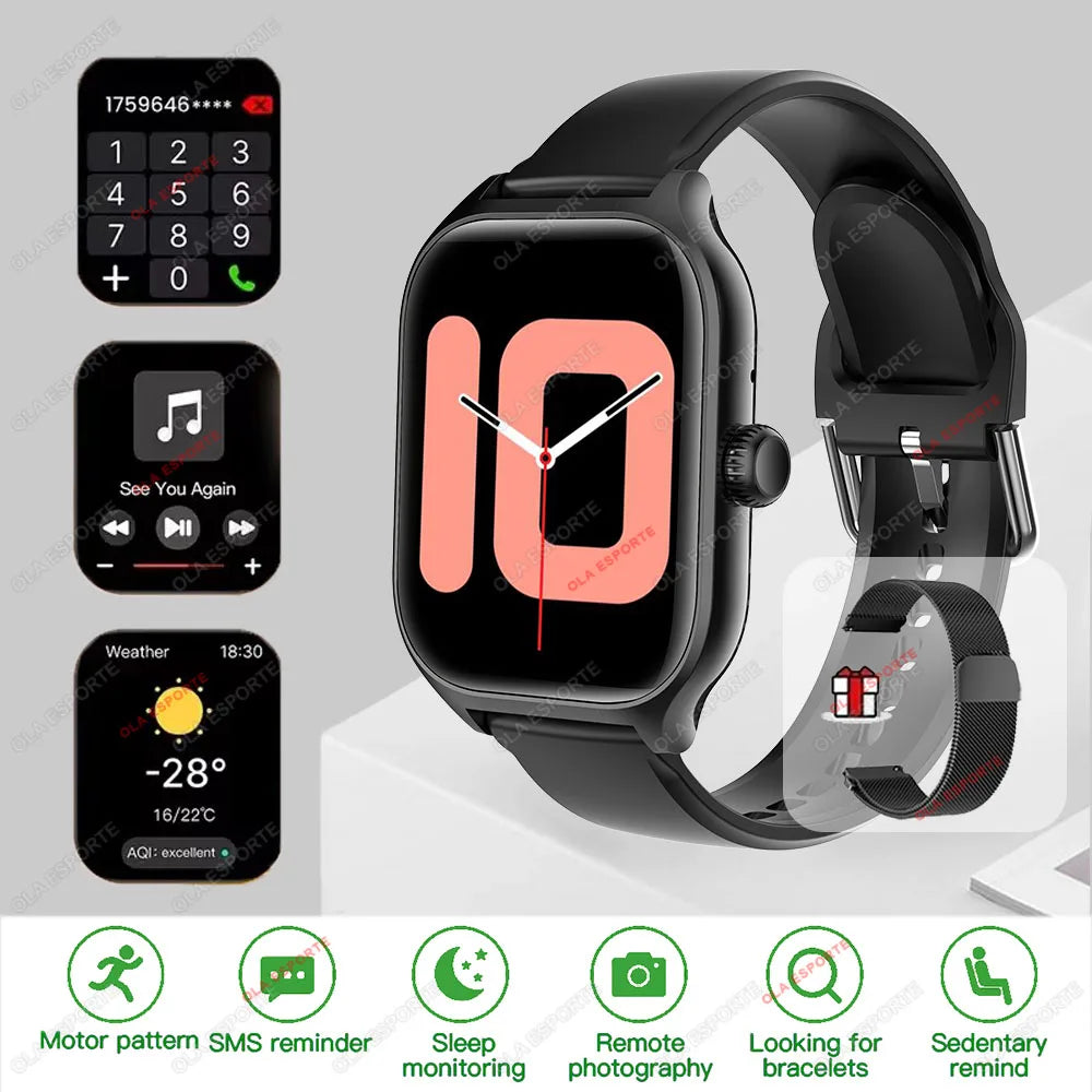 2025 New Smart Watch for Men Women Dial to Answer Calls GPS Sports Tracking Heart Rate Blood Oxygen Monitor Bluetooth Smartwatch