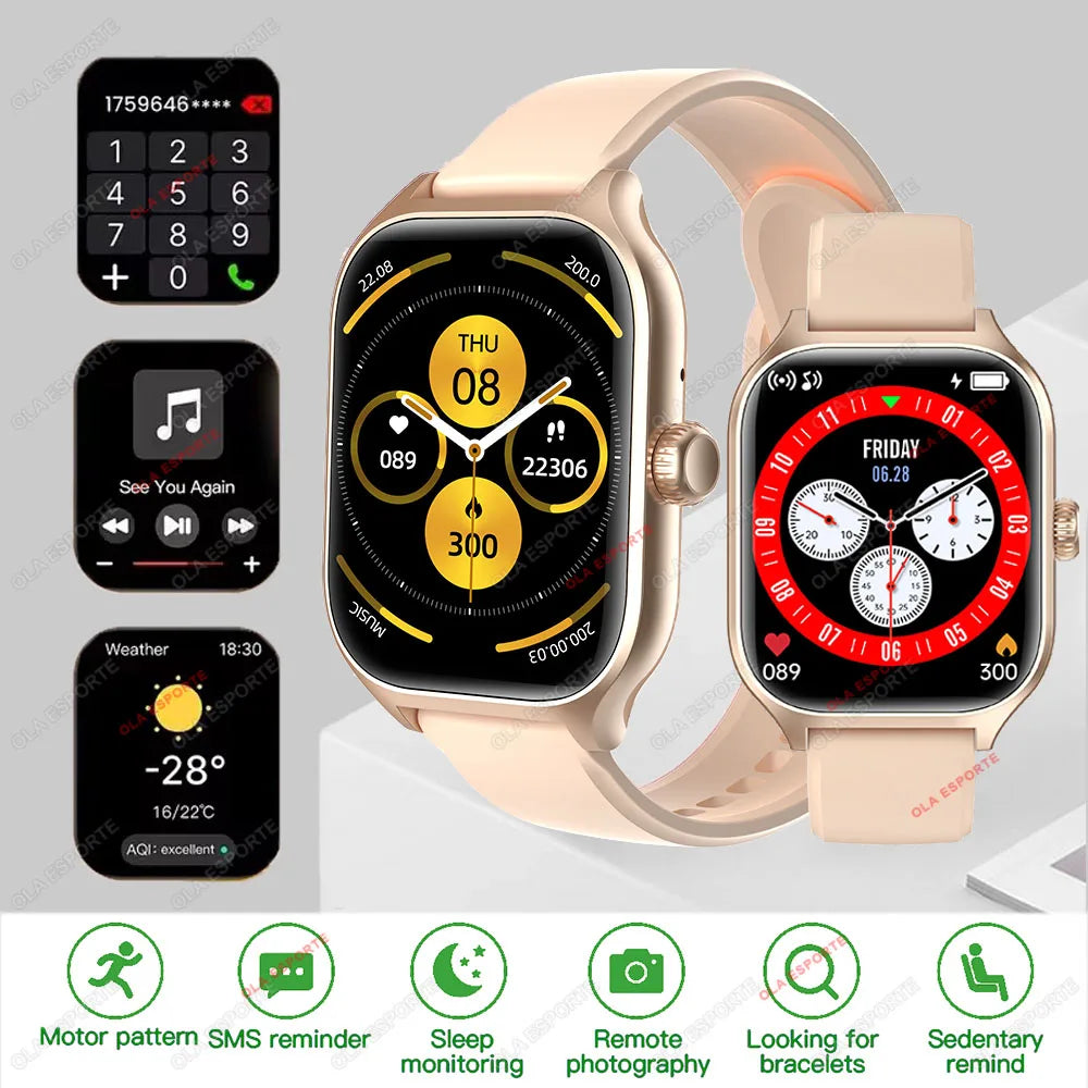 2025 New Smart Watch for Men Women Dial to Answer Calls GPS Sports Tracking Heart Rate Blood Oxygen Monitor Bluetooth Smartwatch