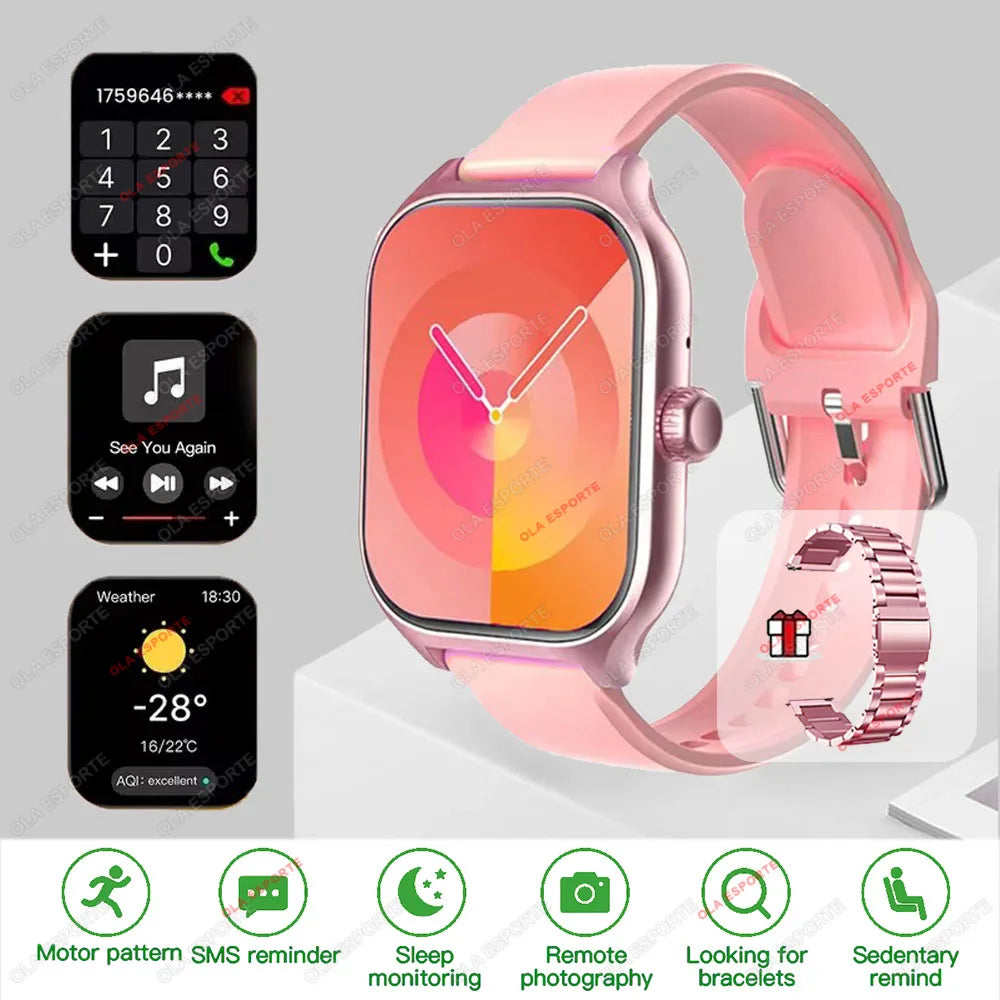 2025 New Smart Watch for Men Women Dial to Answer Calls GPS Sports Tracking Heart Rate Blood Oxygen Monitor Bluetooth Smartwatch