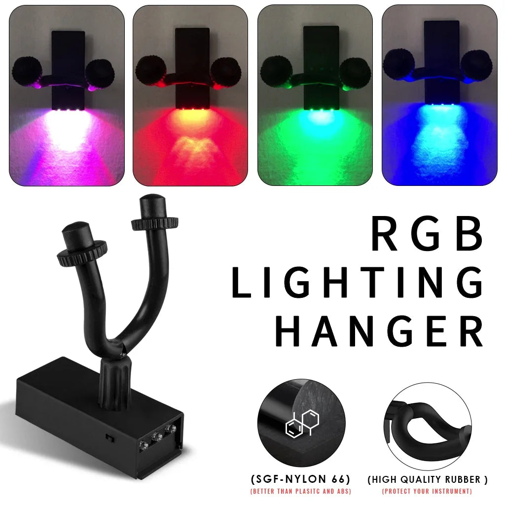 Remote Control Multi Color LED Guitar Hanger with Back Light Display for Wall Mounting Bracket Guitarra Accessories