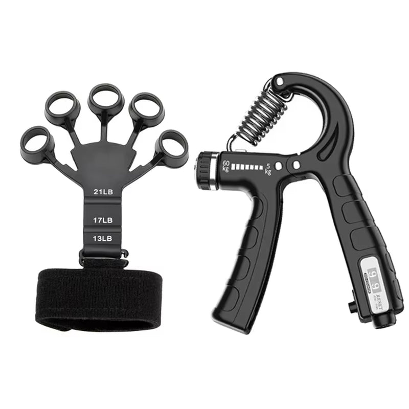 5-60Kg Adjustable Heavy Hand Gripper Fitness Hand Exerciser Grip Wrist Training Finger Gripper Hand Strengthener for Patient