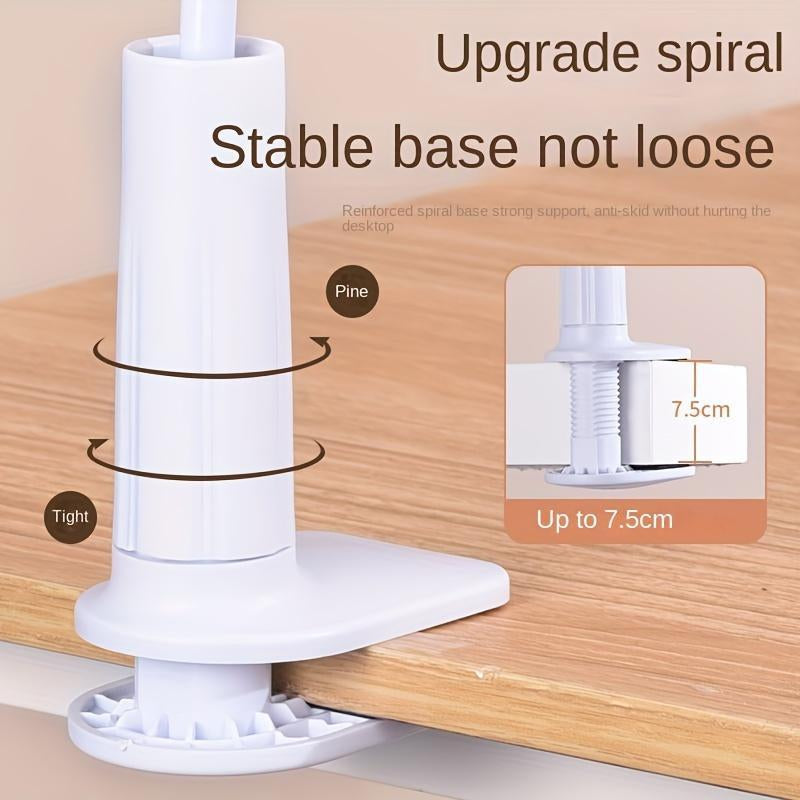 Adjustable Tablet Holder, Flexible Clip-On Tablet Bracket, Bedside Desktop Table Tablet Fixing Clip