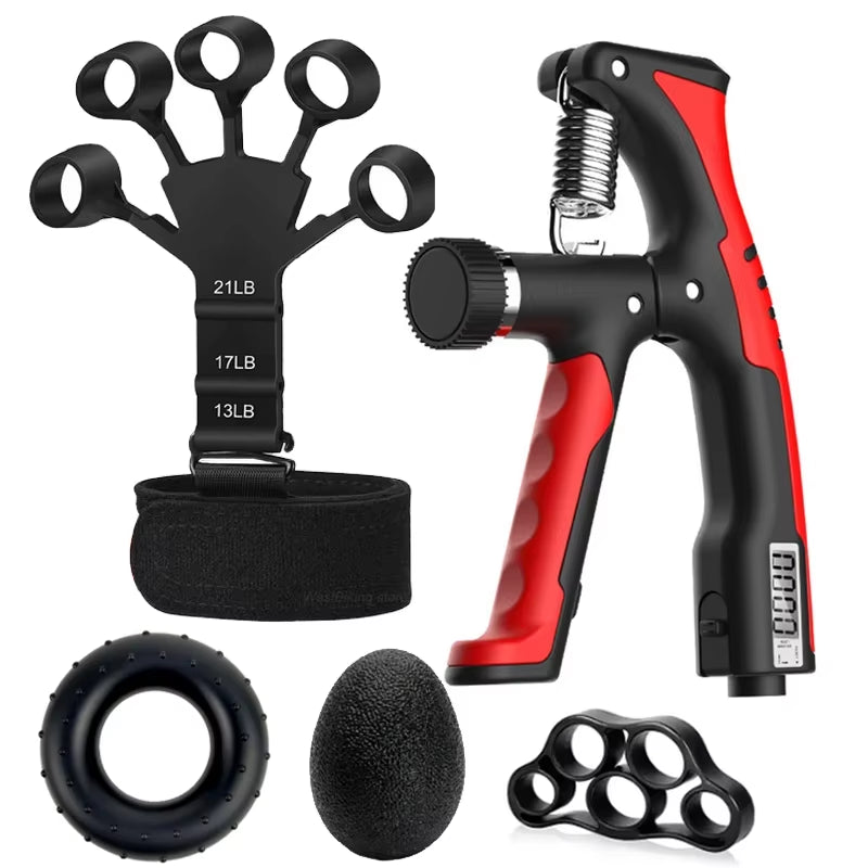 5-60Kg Adjustable Heavy Hand Gripper Fitness Hand Exerciser Grip Wrist Training Finger Gripper Hand Strengthener for Patient