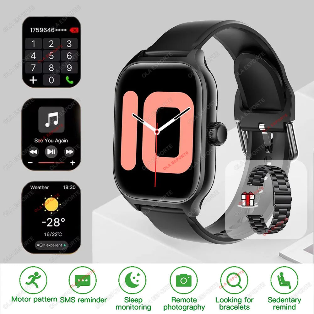 2025 New Smart Watch for Men Women Dial to Answer Calls GPS Sports Tracking Heart Rate Blood Oxygen Monitor Bluetooth Smartwatch