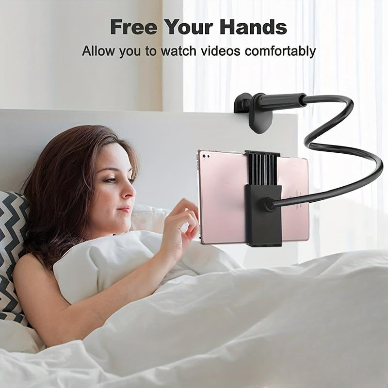 Adjustable Tablet Holder, Flexible Clip-On Tablet Bracket, Bedside Desktop Table Tablet Fixing Clip