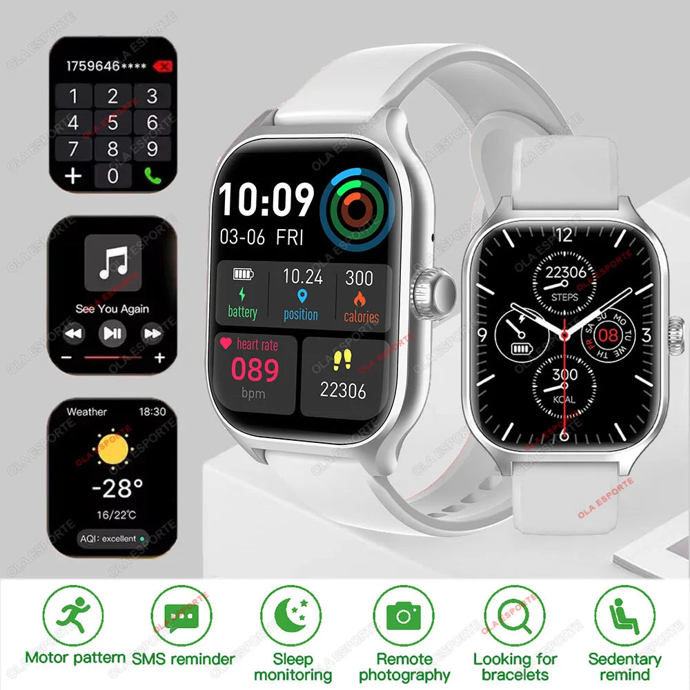 2025 New Smart Watch for Men Women Dial to Answer Calls GPS Sports Tracking Heart Rate Blood Oxygen Monitor Bluetooth Smartwatch