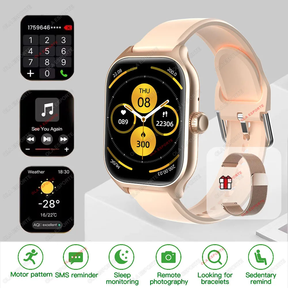 2025 New Smart Watch for Men Women Dial to Answer Calls GPS Sports Tracking Heart Rate Blood Oxygen Monitor Bluetooth Smartwatch