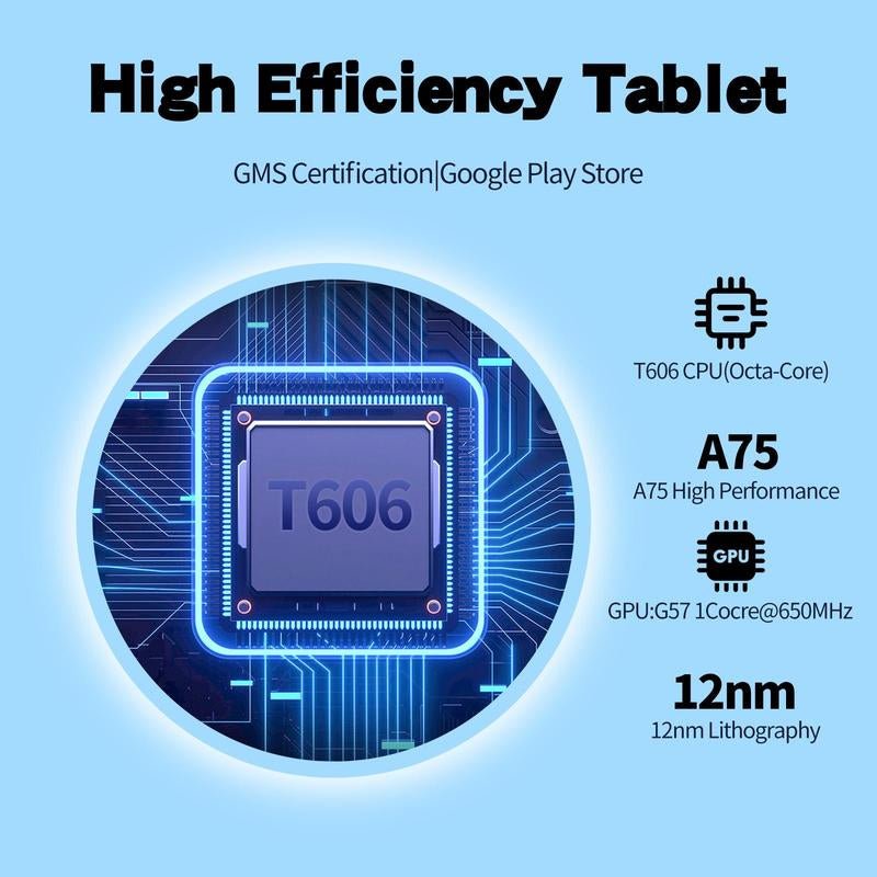 10.1 Inch Android 14 Tablet, Large Screen Entertainment Office Dual Channel Speaker Tablet, HD Screen Tablet with 128G Storage, 2.4G/5G Wifi Wireless Tablet, Portable Tablet
