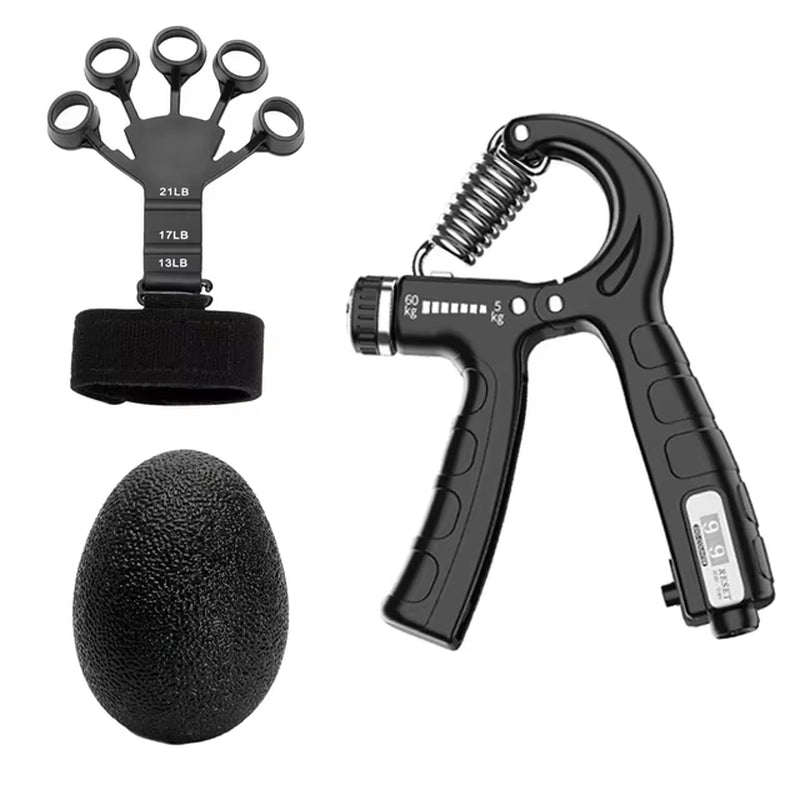 5-60Kg Adjustable Heavy Hand Gripper Fitness Hand Exerciser Grip Wrist Training Finger Gripper Hand Strengthener for Patient