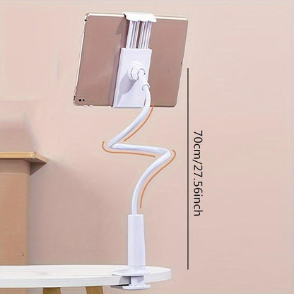 Adjustable Tablet Holder, Flexible Clip-On Tablet Bracket, Bedside Desktop Table Tablet Fixing Clip