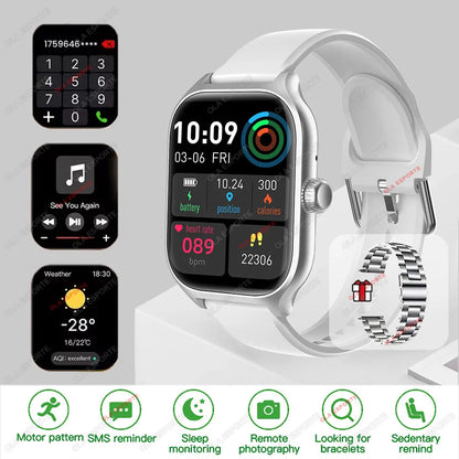 2025 New Smart Watch for Men Women Dial to Answer Calls GPS Sports Tracking Heart Rate Blood Oxygen Monitor Bluetooth Smartwatch