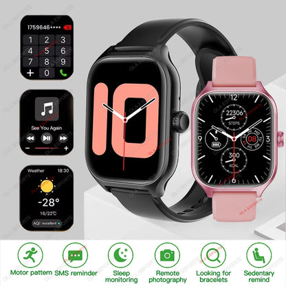 2025 New Smart Watch for Men Women Dial to Answer Calls GPS Sports Tracking Heart Rate Blood Oxygen Monitor Bluetooth Smartwatch