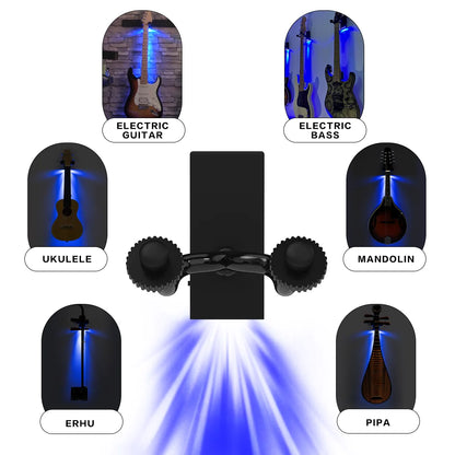 Guitarra Hanger LED Guitar Hanger Wall Mount Bracket Holder Rock Style LED Guitar for Guitarist Acoustic Guitar Electric