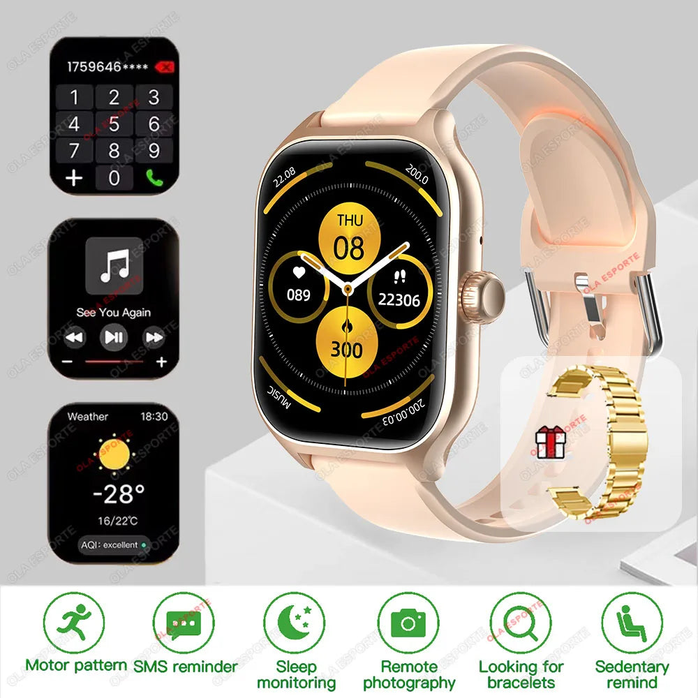 2025 New Smart Watch for Men Women Dial to Answer Calls GPS Sports Tracking Heart Rate Blood Oxygen Monitor Bluetooth Smartwatch