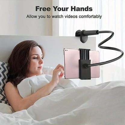 Adjustable Tablet Holder, Flexible Clip-On Tablet Bracket, Bedside Desktop Table Tablet Fixing Clip