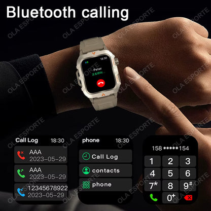 2025 Smartwatch for XIAOMI New GPS Smart Watch Men 2.01 Inch HD Display GPS & Make/Receive Phone Calls 400Mah Battery Braceletes
